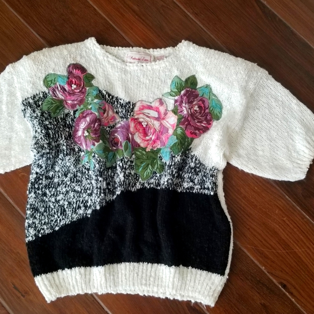 Vintage Patchwork Slub Sweater